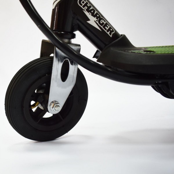 Электроскутер детский Charger 120W c сиденьем (надувное переднее колесо) фото1
